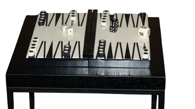 Backgammon B/W - Meadow Home