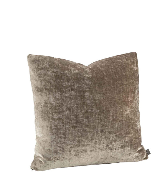 GARDA VELVET Taupe CC plain 50x50 - Meadow Home